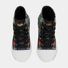 Ed Hardy Dragon Tattoo High Top Black White (PS)