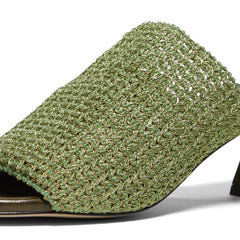 Miista Marilia Metal Sandals (Green)
