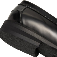 DUKE + DEXTER Wilde Penny Loafer (Black/White)