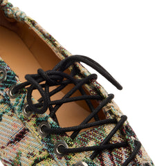 GANNI Lace Up Ballerina Tapestry (Jadeite)
