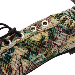 GANNI Lace Up Ballerina Tapestry (Jadeite)