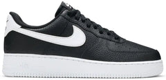 Nike Air Force 1 Low '07 Black White Pebbled Leather