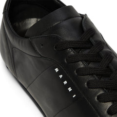 MARNI Nappa Leather Softy Soccer Sneaker (Black)