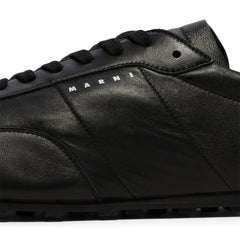 MARNI Nappa Leather Softy Soccer Sneaker (Black)