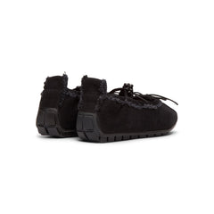Simone Rocha Embellished Ballerina Grip Flats (Black/Jet)