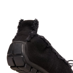 Simone Rocha Embellished Ballerina Grip Flats (Black/Jet)