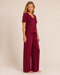 Dream Soft Pajama Bottoms in Cabernet