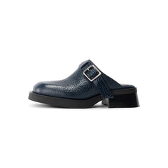 Miista Aroa Buckled Mules (Navy)