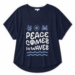 Peace Comes in Waves Graphic Tee