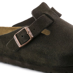 Birkenstock Boston Soft Footbed Suede Mocha