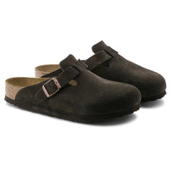 Birkenstock Boston Soft Footbed Suede Mocha