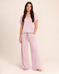 Dream Soft Pajama Bottoms in Mauve Mist