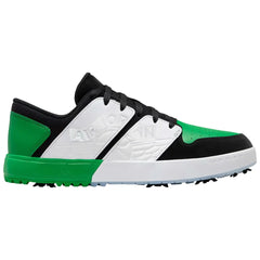 Jordan NU Retro 1 Low Golf Black White Blue Tint Lucky Green